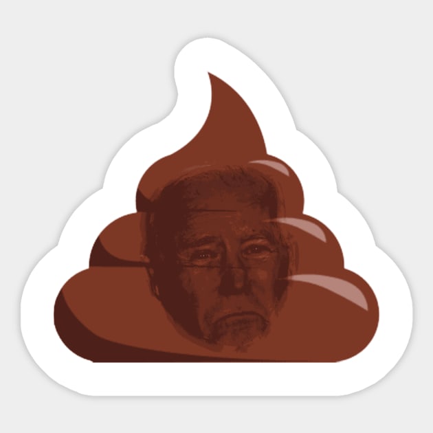 Biden Poop Emoji Sticker by GMAT